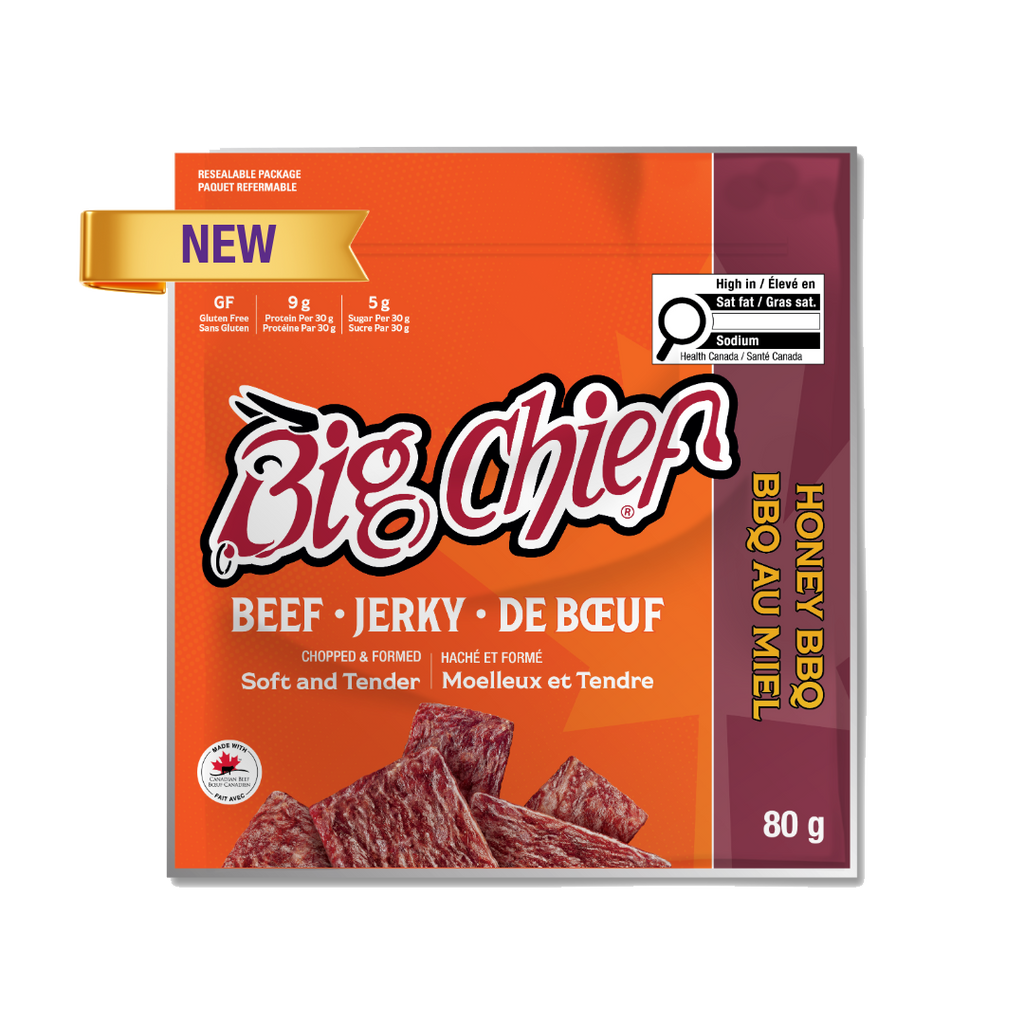 80g Beef Jerky Bag - Honey BBQ