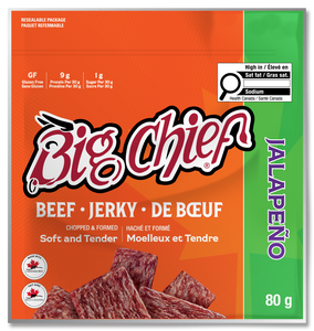 80g Beef Jerky Bag - Jalapeño
