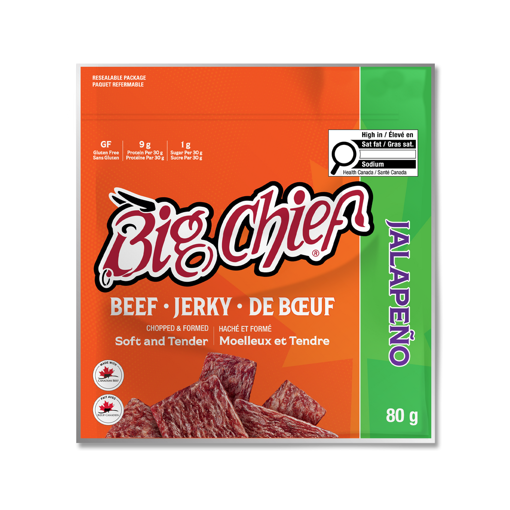 80g Beef Jerky Bag - Jalapeño