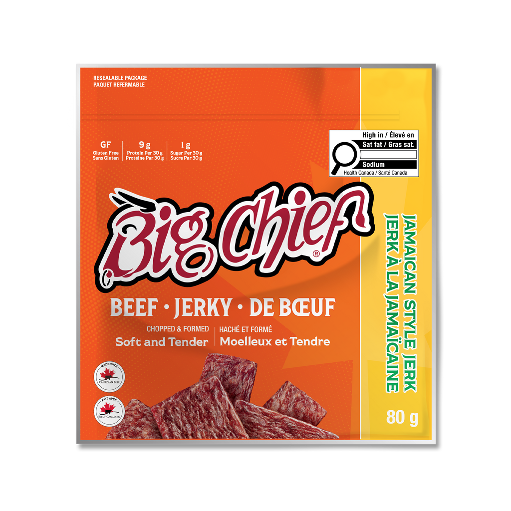 80g Beef Jerky Bag - Jamaican Style Jerk