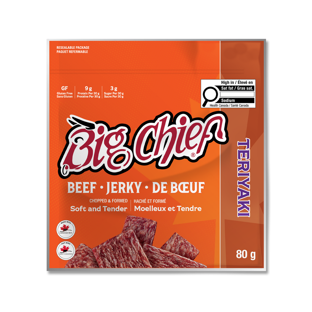 80g Beef Jerky Bags - Teriyaki
