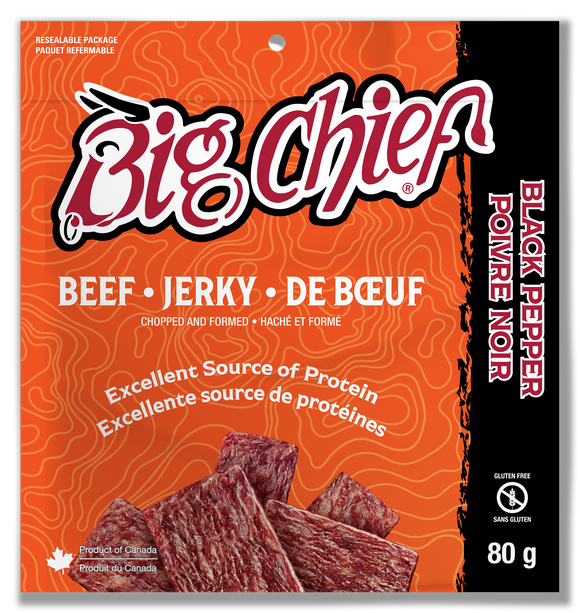 80g Beef Jerky Bags - Black Pepper