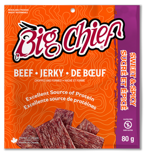 80g Beef Jerky Bags - Sweet & Spicy