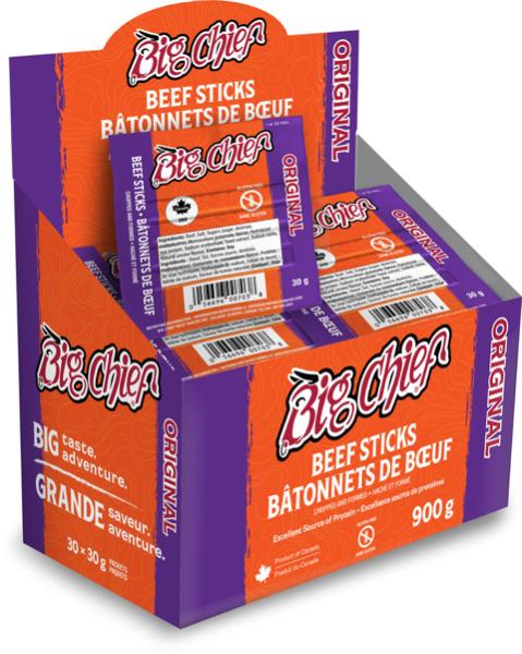 big chief beef jerky calories